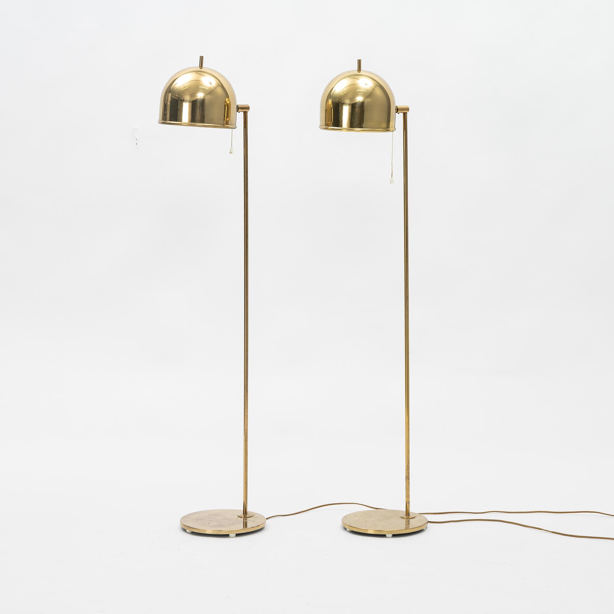 Eje Ahlgren, golvlampor 1 par G-075, Bergboms, 1960/70-tal.