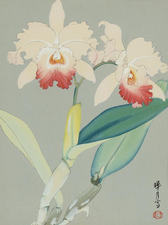 Ikeda Zuigetsu, träsnitt.