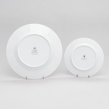 Sigvard Bernadotte, servis, 30 delar, "Marianne Royal Blue", Christineholm/Fyrklövern.