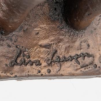 Lisa Larson, skulptur "Tonårsflickan", brons, Scandia Present, ca 1978, No 187.