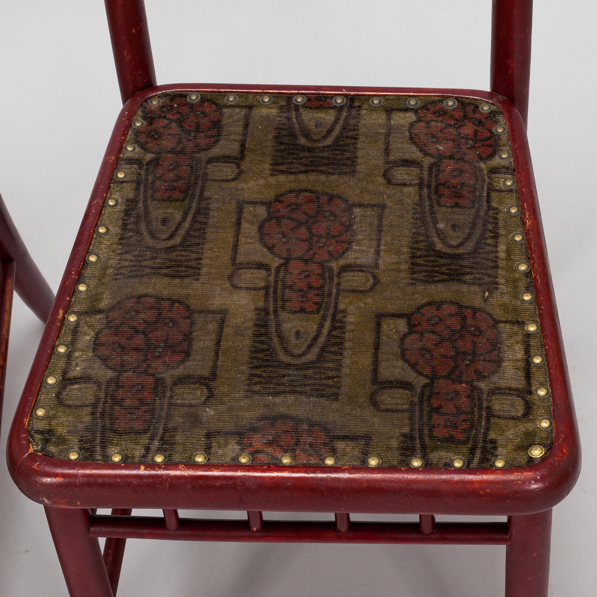 Four model 22 chairs. Suomen tuoli-, kalusto- ja sorvaustehdas, Jyväskylä & Muurame. 1910/20s.