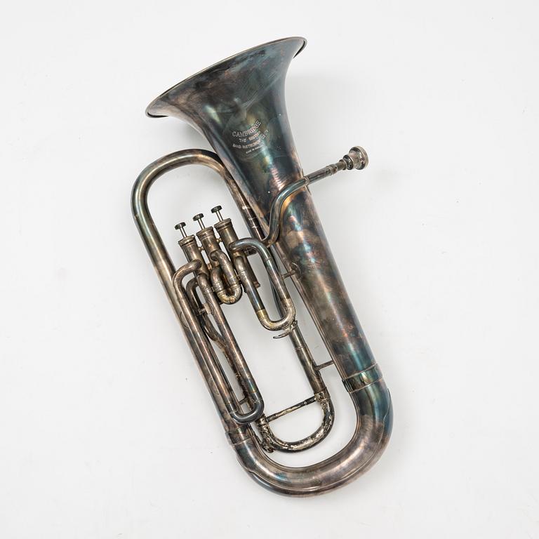 A Baritone, marked Cambridge The British Band Instrument Co Ltd.