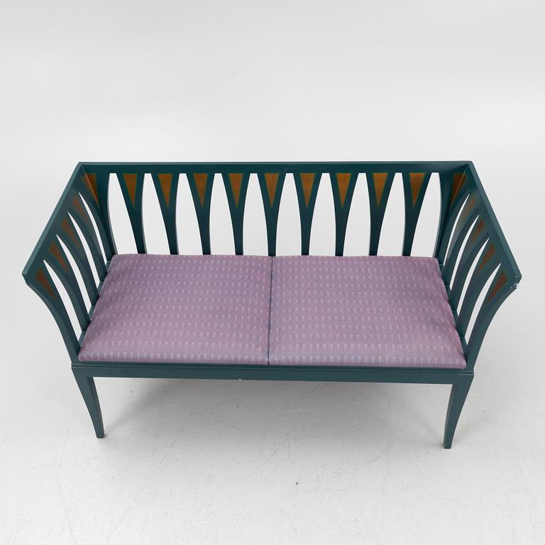 Eliel Saarinen, sofa "The Blue Settee", Adelta, Finland 1983.