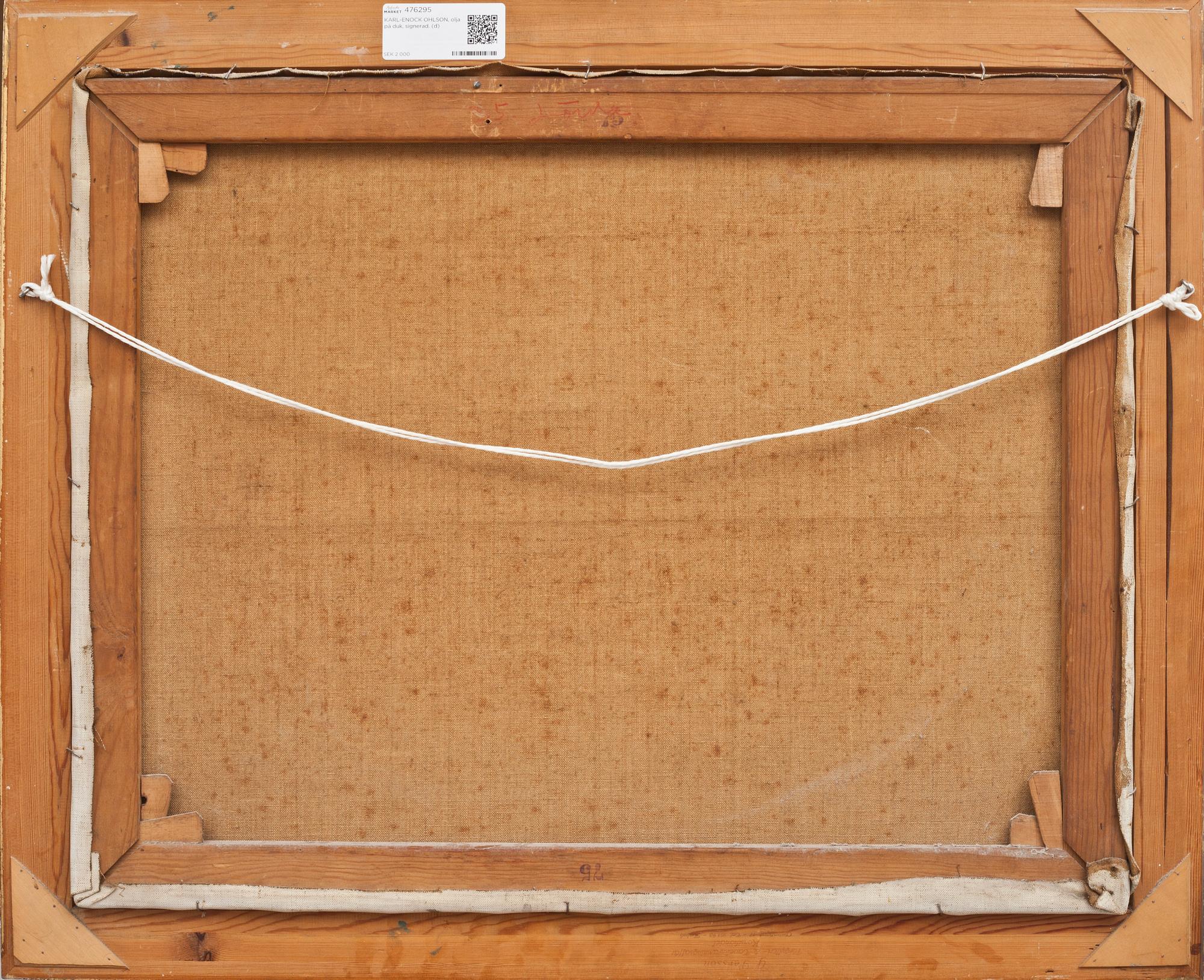 KARL-ENOCK OHLSON, olja på duk, signerad.