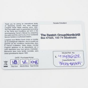 LONGINES, Presence, wristwatch, 33,5 mm.