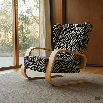 Alvar Aalto, fåtölj, modell 34 Tank, Artek, Finland, 2000-tal.