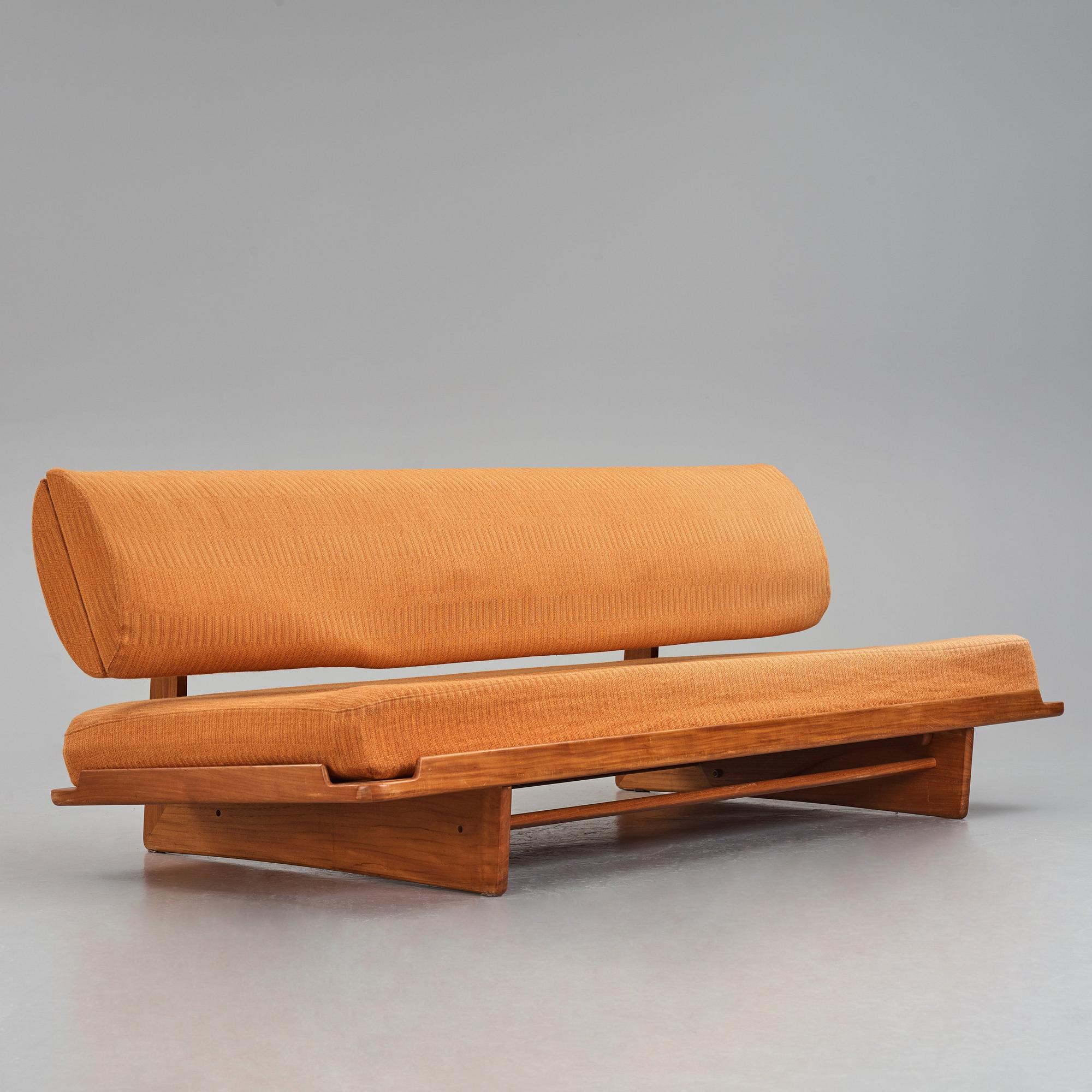 Grete Jalk, A teak sofa/daybed, Poul Jeppesen, Denmark, 1960's