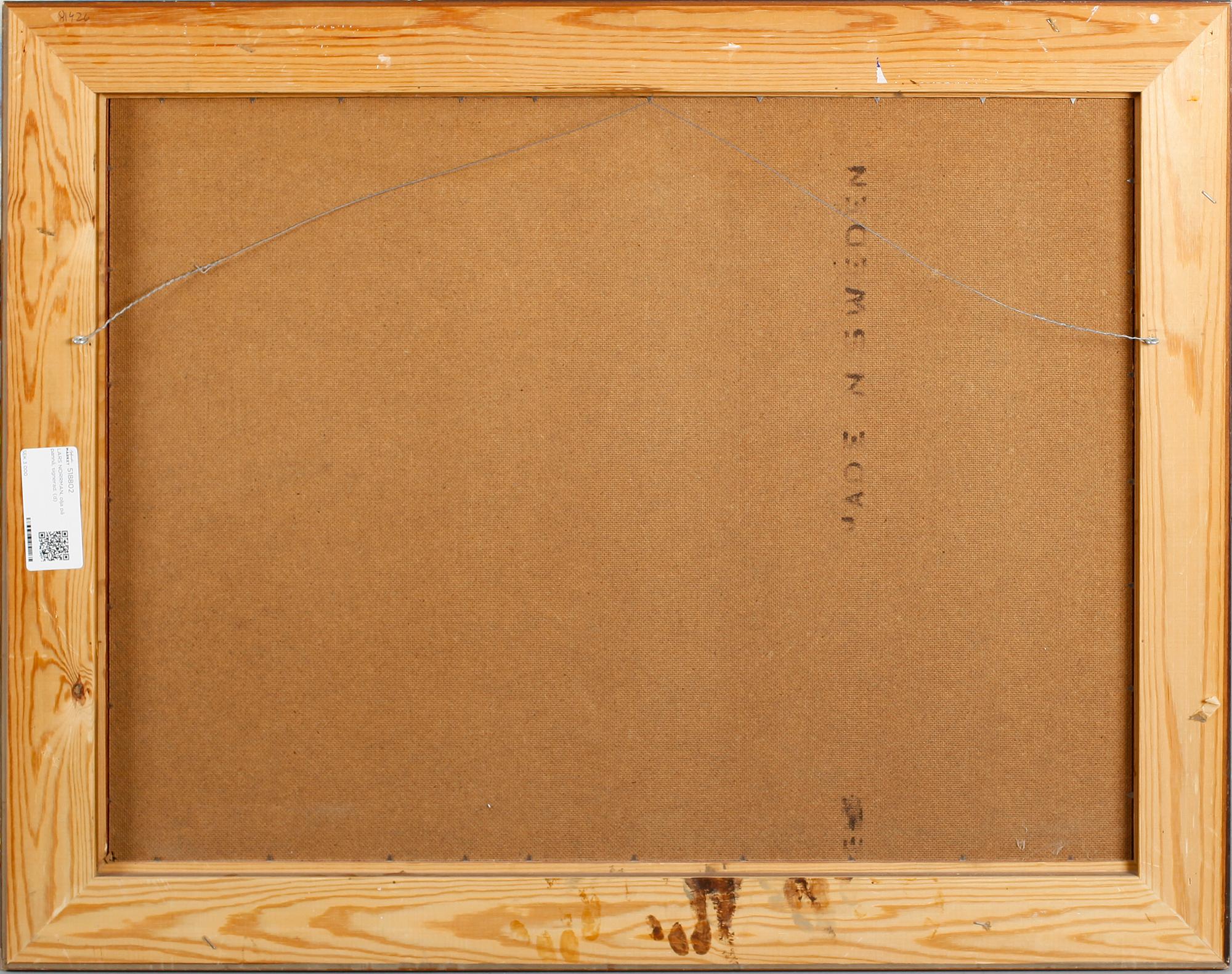 LARS NORRMAN, olja på pannå, signerad.