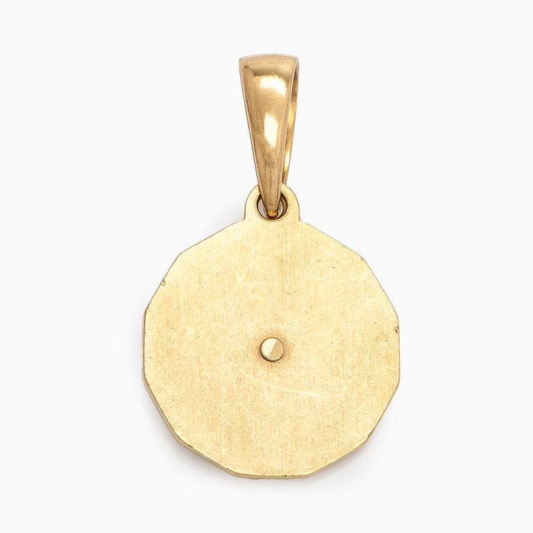 Hänge, horoskop, briljantslipade diamanter, 18K guld.