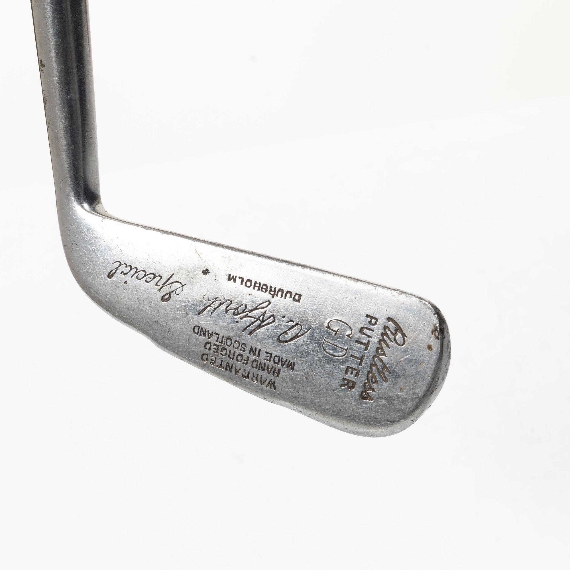 Golfklubba Putter, Adolf Hjort Special, Skottland omkring 1929.