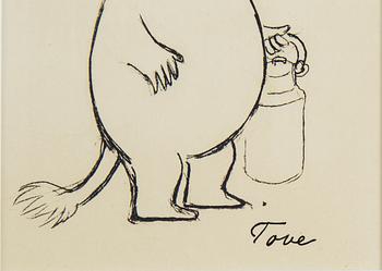 TOVE JANSSON, photgraphic print. Signed.