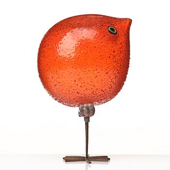 Alessandro Pianon, a "Pulcino" glass bird, Vistosi, Italy 1960's.