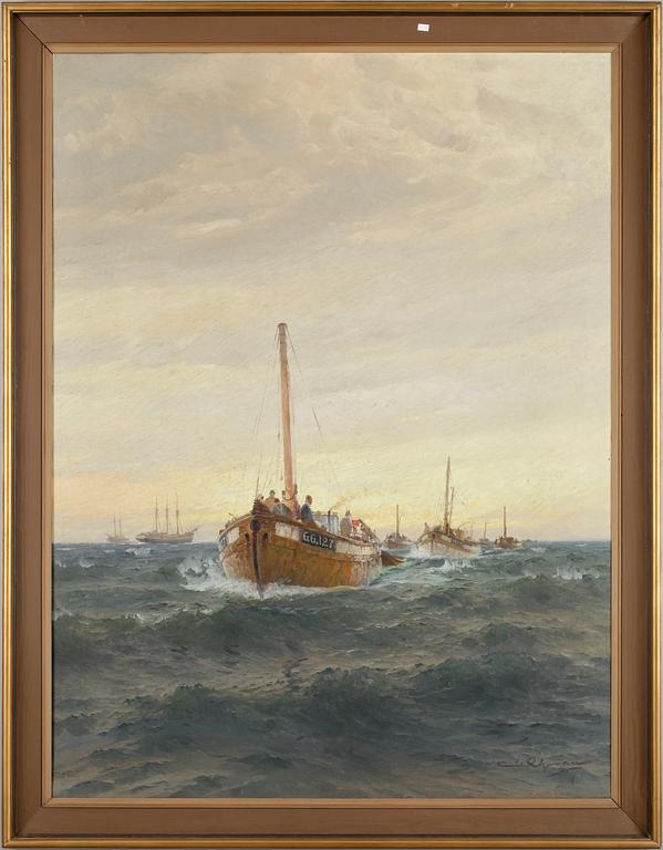 EMIL EKMAN, olja på duk, sign.