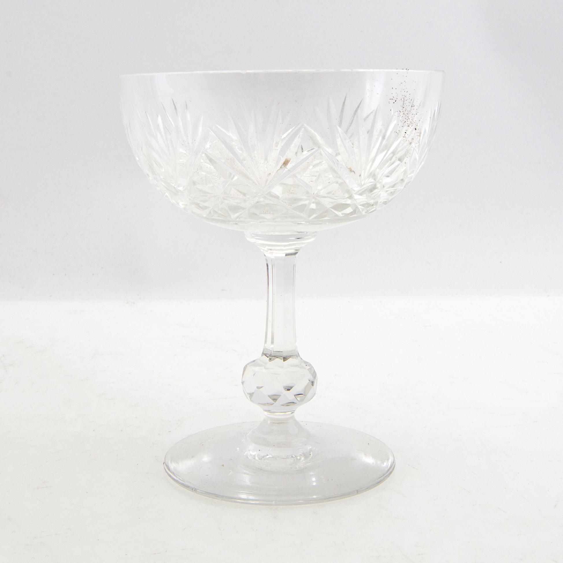 Champagne coupes 12 pcs first half of the 20th century.