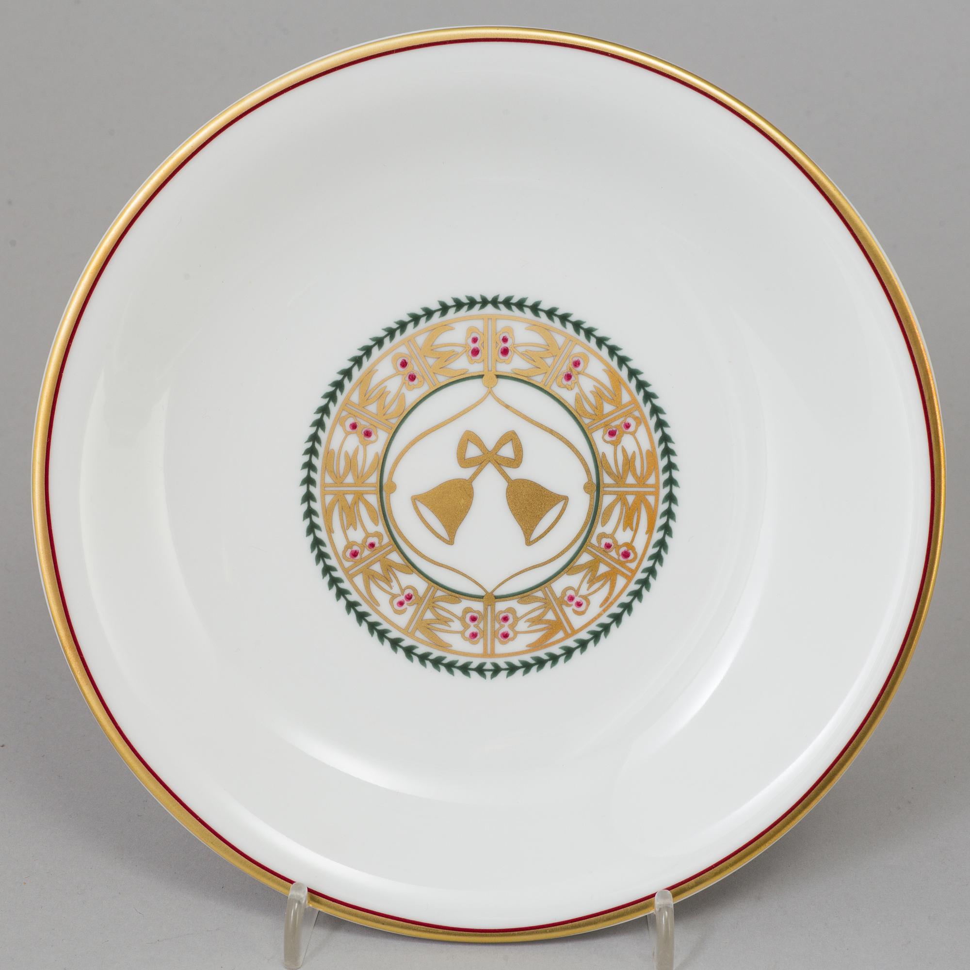 JETTE FRÖLICH, servisdelar, 12 st, porslin,  "Holiday Collection", Bing & Gröndahl, Danmark.