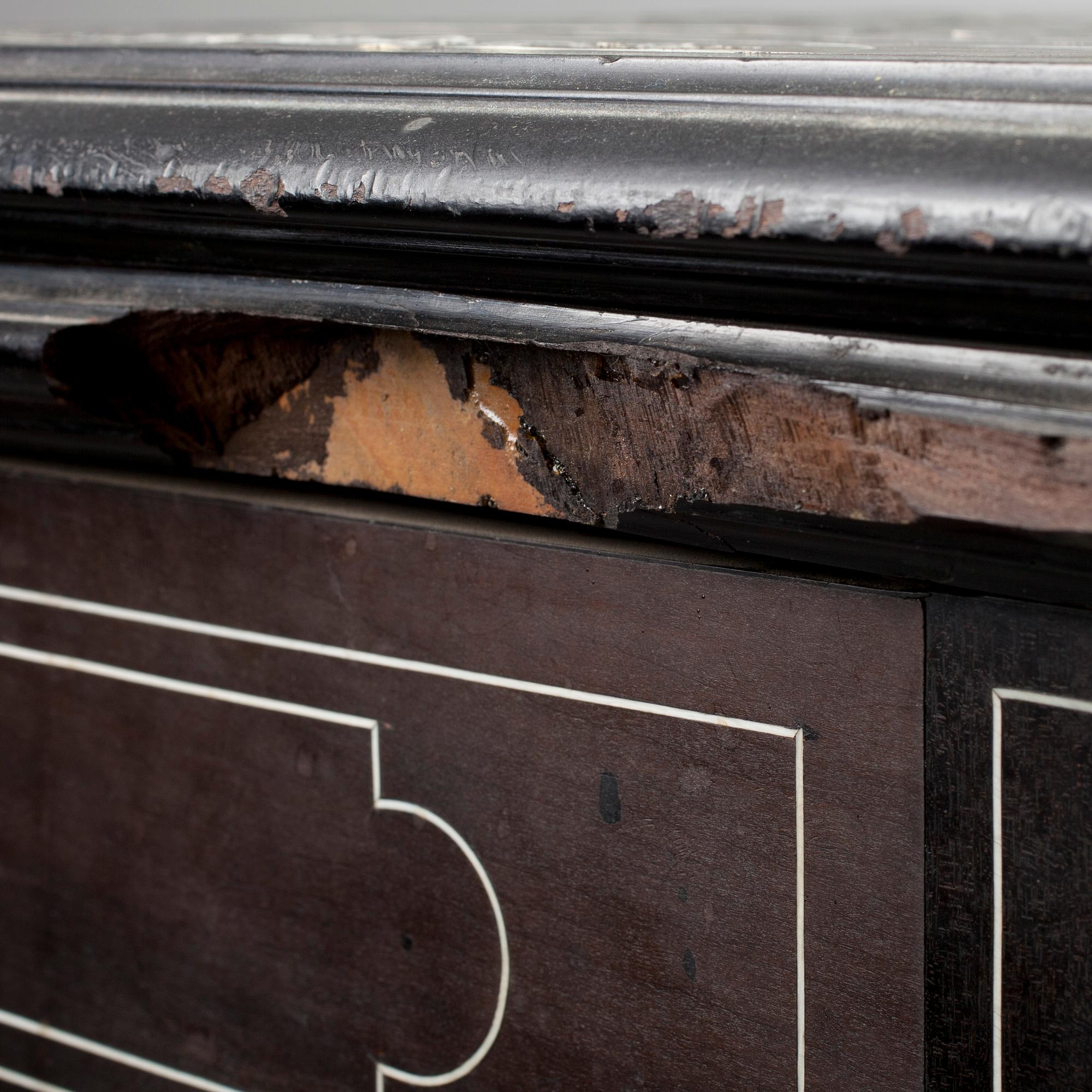 SPELBORD, nyrenässans, Fernando Pogliani-typ, sannolikt Norra Italien 1800-talets slut.