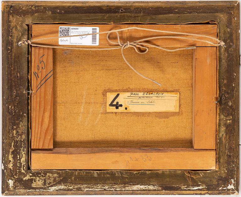 PAULINE DELACROIX-GARNIER, oil on canvas, signed.