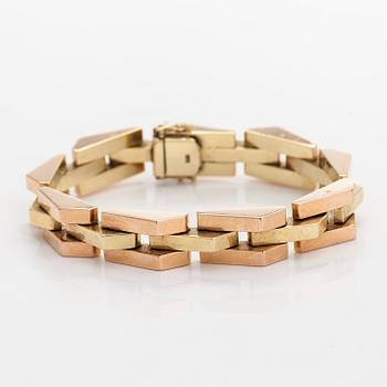 Armband, 14K tvåfärgers guld.