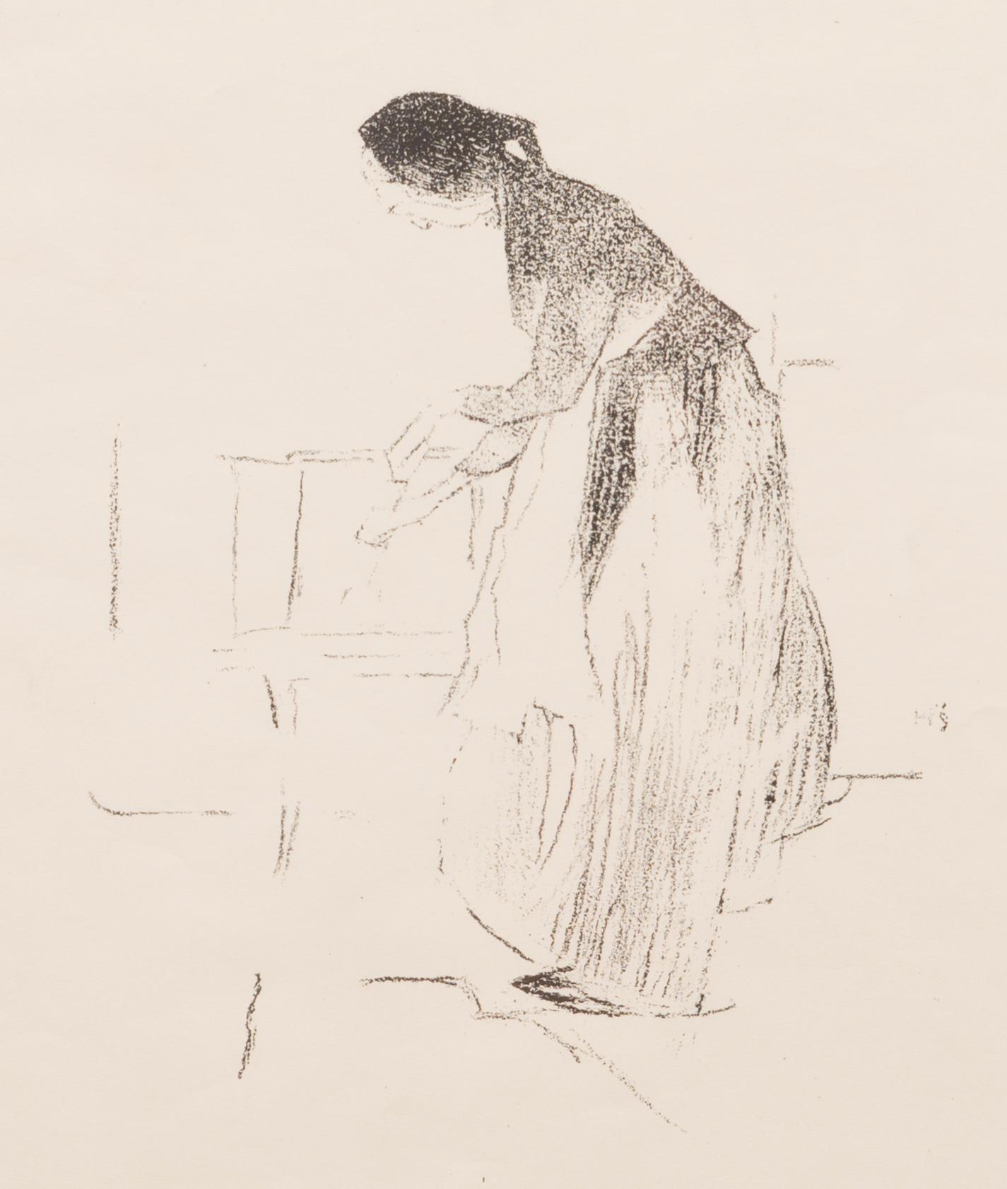 HELENE SCHJERFBECK, lithograph, test print.