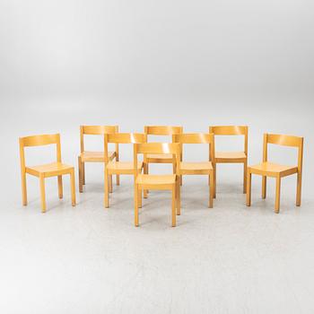 Axel Larsson, chairs, 8 pcs, Balzar Beskow, mid-20th century.