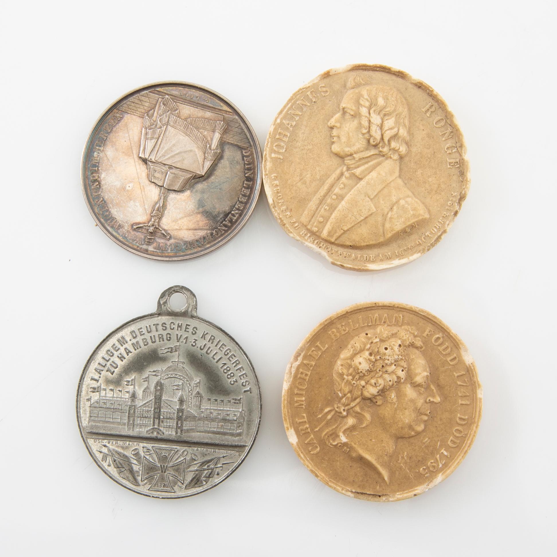 Commemorative medals 12 pcs late 19th century.