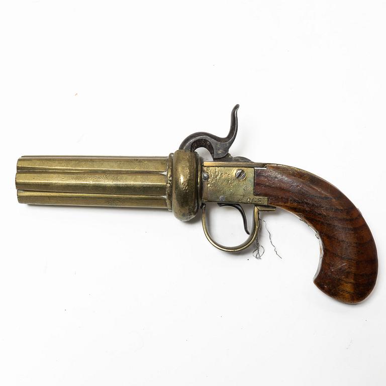 Slaglåsrevolver, svensk, Anders Gustafsson (1835-1924 Ödesstugu).