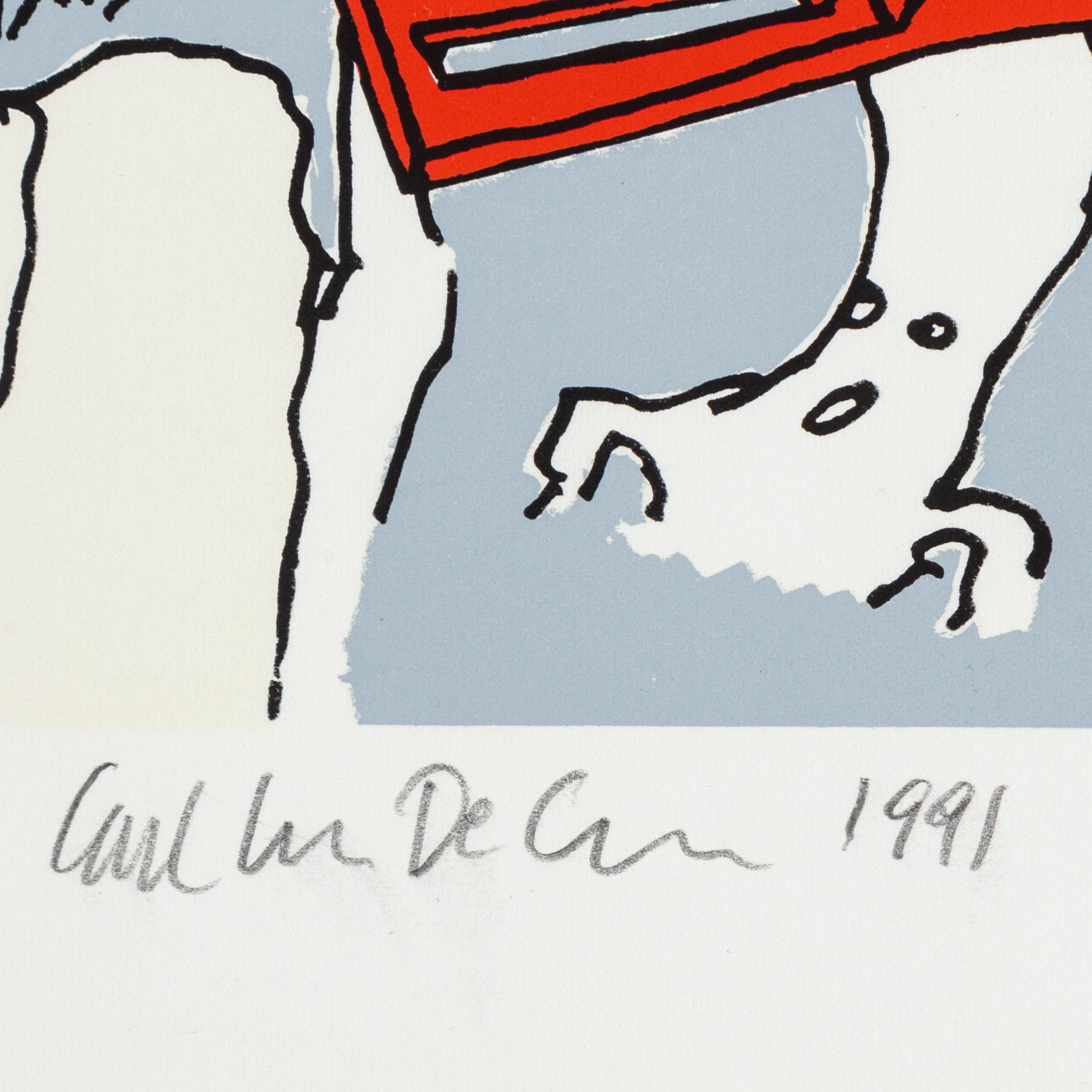 CARL JOHAN DE GEER, lithograph in colours, 1991, signed 144/150.
