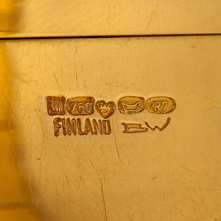 Björn Weckström, Armband, "Tenochtitlan", 18K guld. Lapponia 1970.