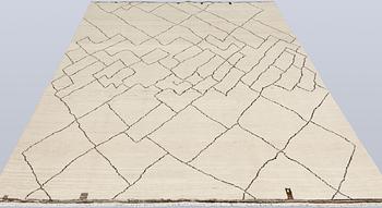 A Moroccan carpet, 293 x 186 cm.