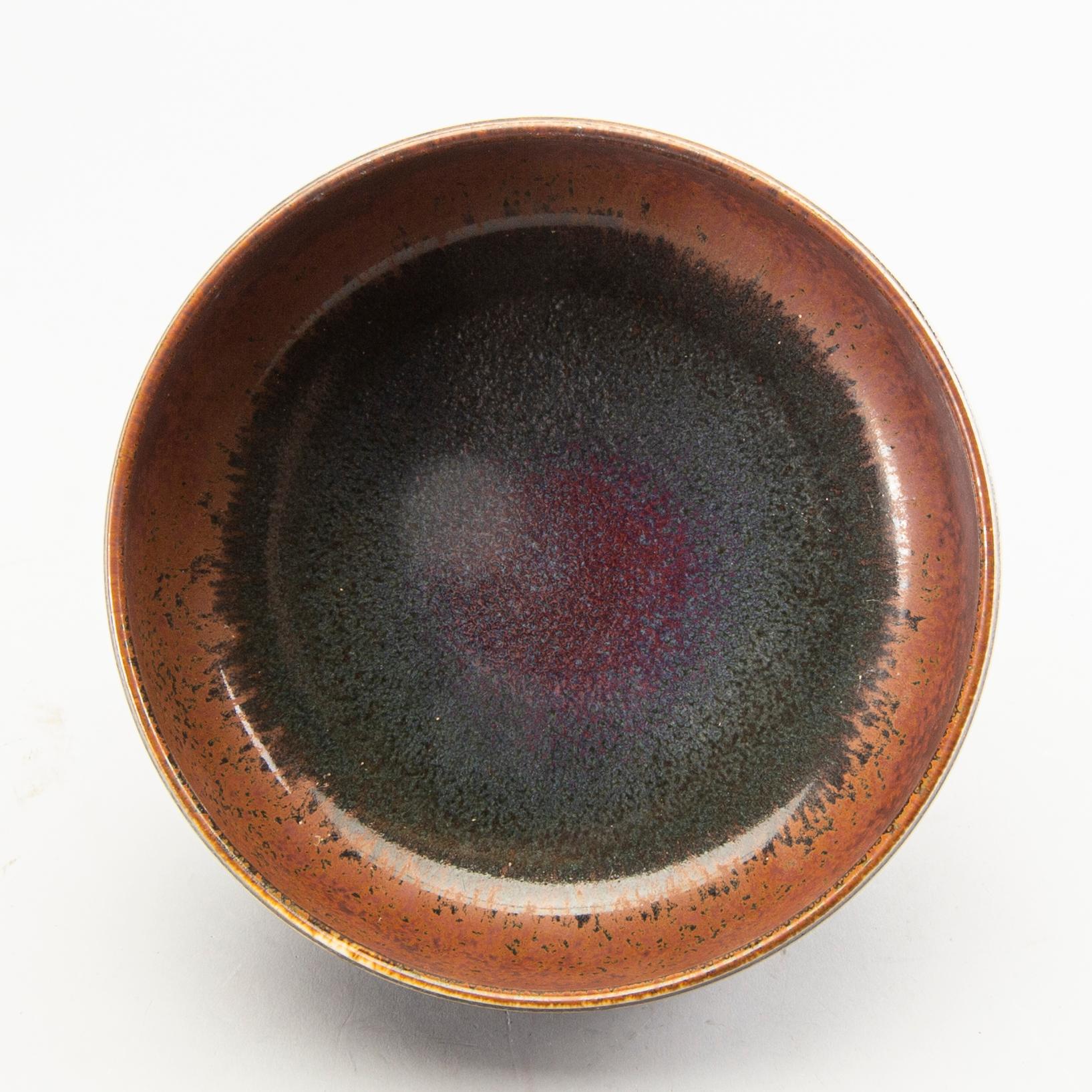 Stig Lindberg, a stoneware bowl, Gustavsberg studio, Sweden 1942-55.