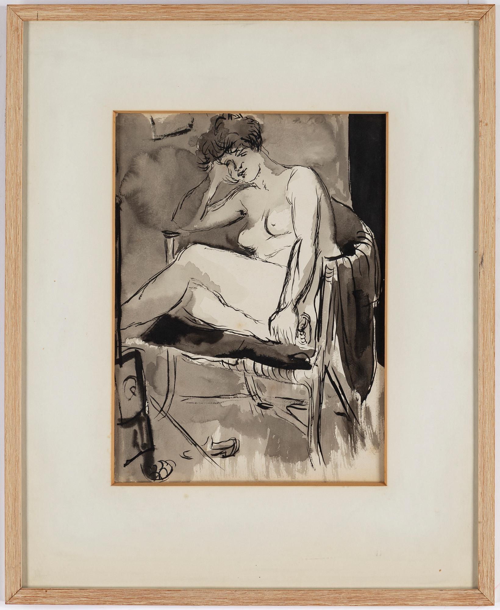 ISAAC GRÜNEWALD, watercolour and hightening white on paper.