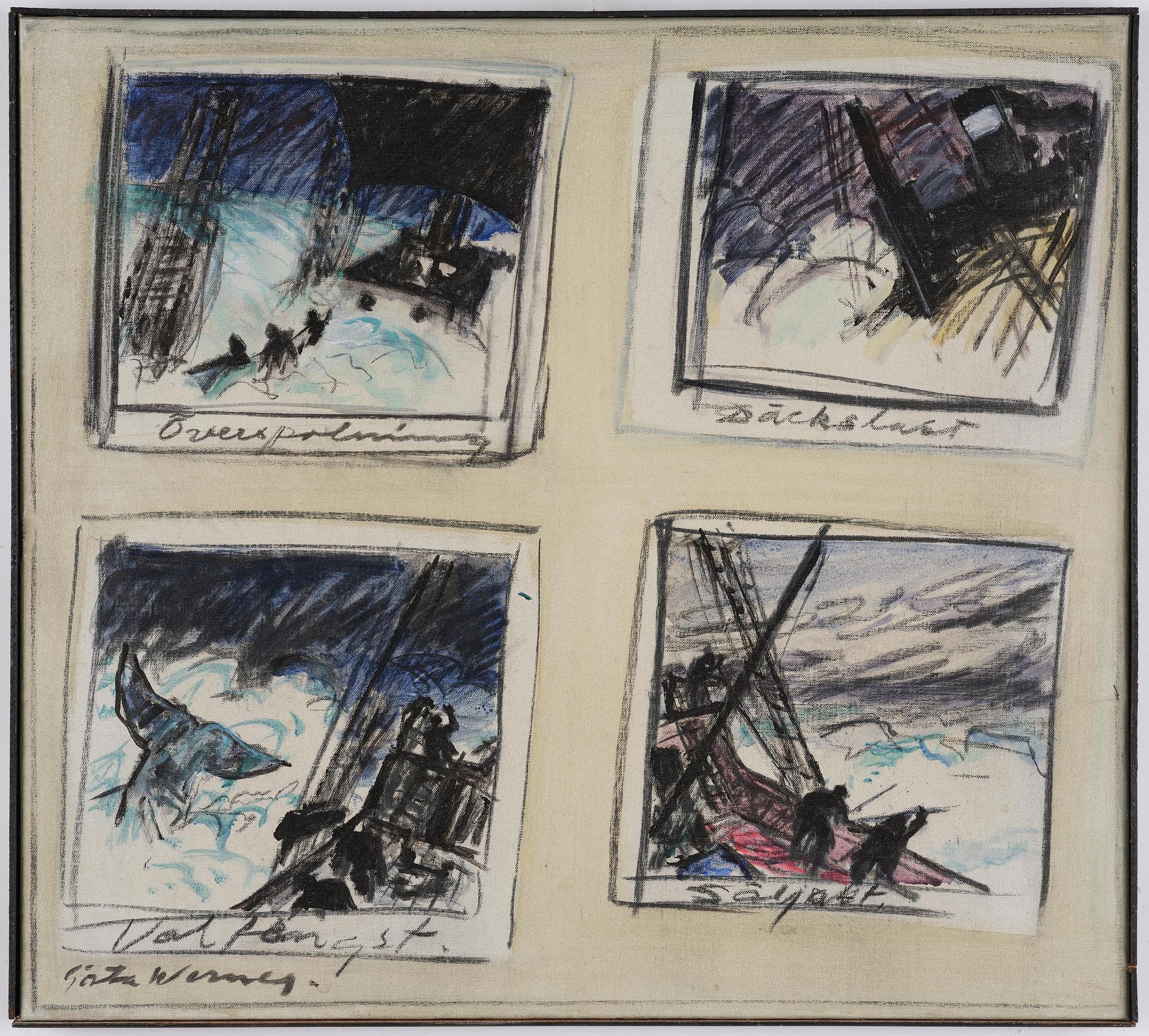 Gösta Werner, Marine motif.