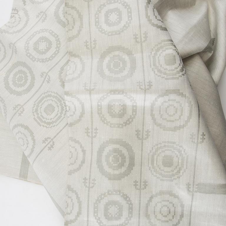 Dora Jung, fabric "Timber" for Tampella Finland damask approximately 230 x 133 cm.