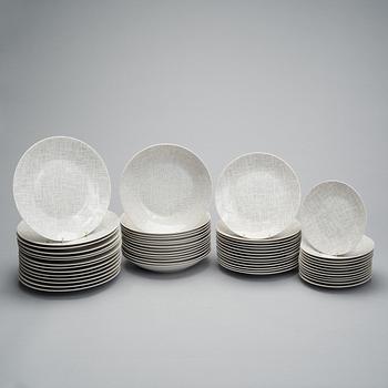MATSERVIS, 78 delar, porslin, " Form 2000", Richard S. Latham & Raymond Loewy, Rosenthal 1900-talets mitt.