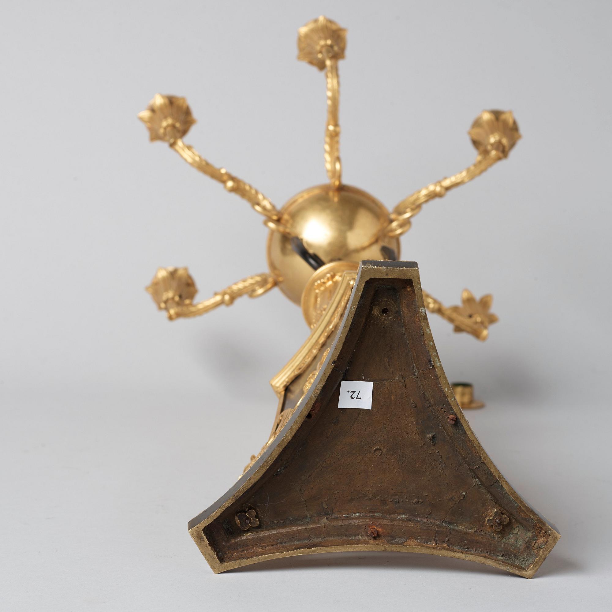 An Empire 19th century six-light candelabra.