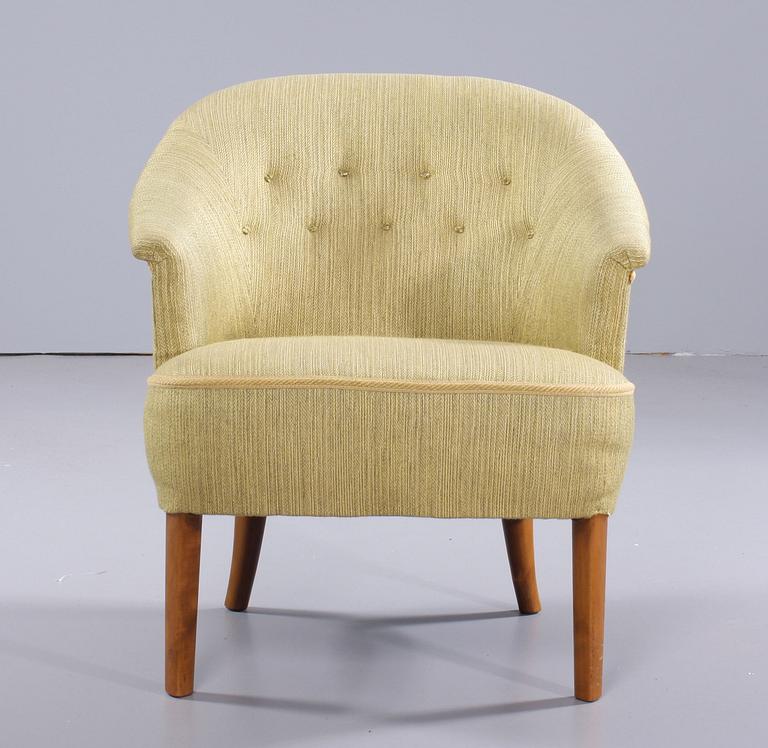 FÅTÖLJ, Carl Malmsten, AB O.H Sjögren, Tranås.