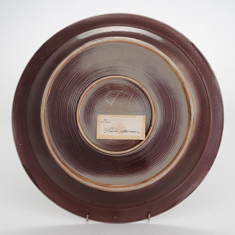 Toini Muona, a ceramic dish signed TM ARABIA.