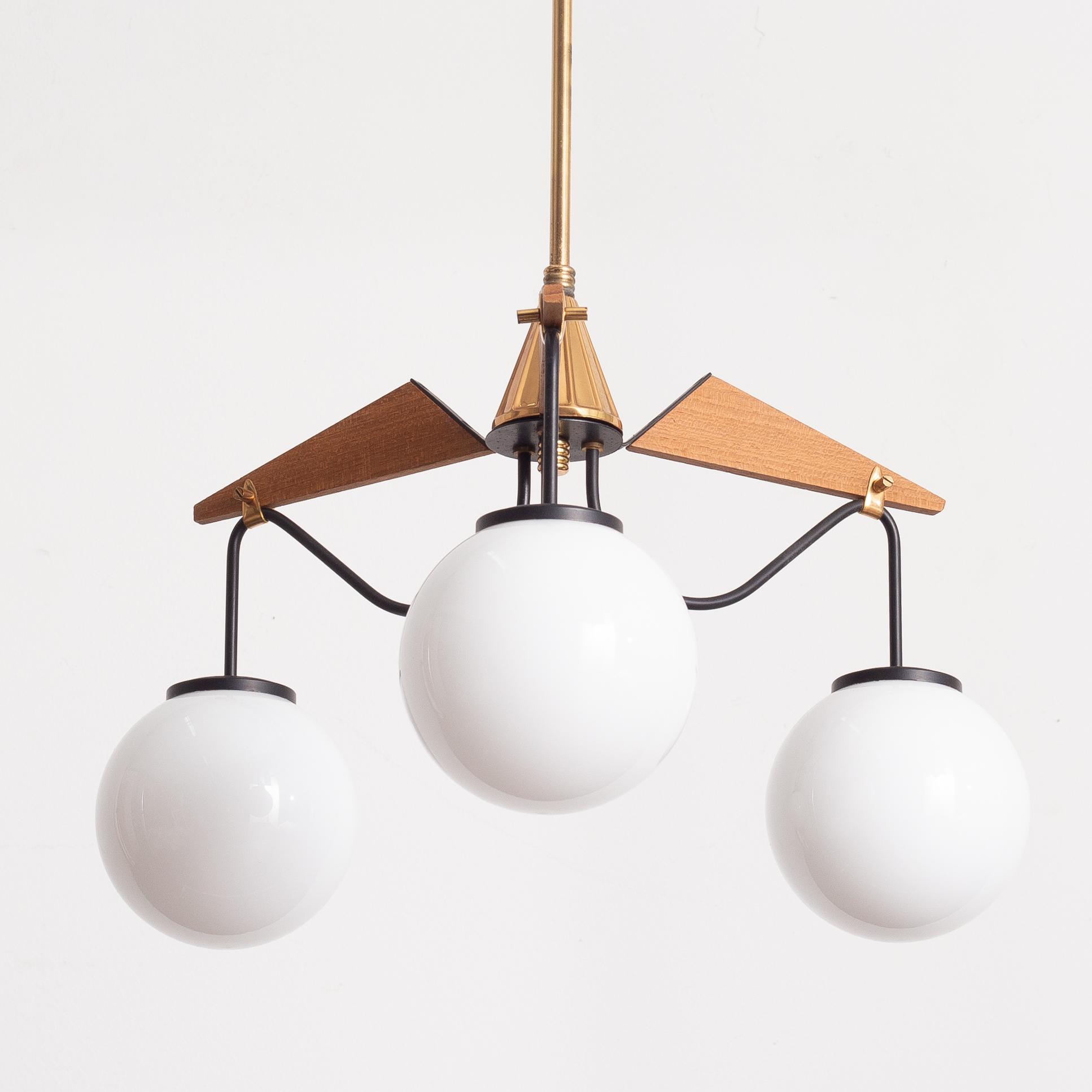 Ceiling lamp, Italy, second half of the 20th century.