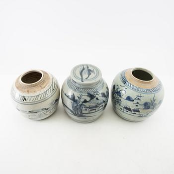 Bojaner 3 st kina 1800-tal porslin.