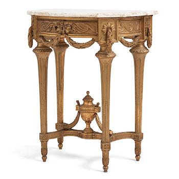 33. A Gustavian console table.