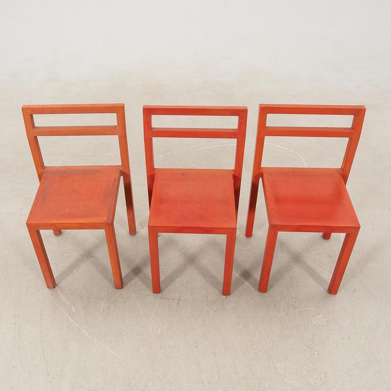 Boris Berlin & Poul Christiansen (Komplot design), chairs 7 pcs "Non" for Källemo 2000s.