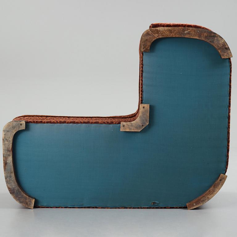 Axel Einar Hjorth, probably, a curved sofa, Nordiska Kompaniet, Sweden 1930s.