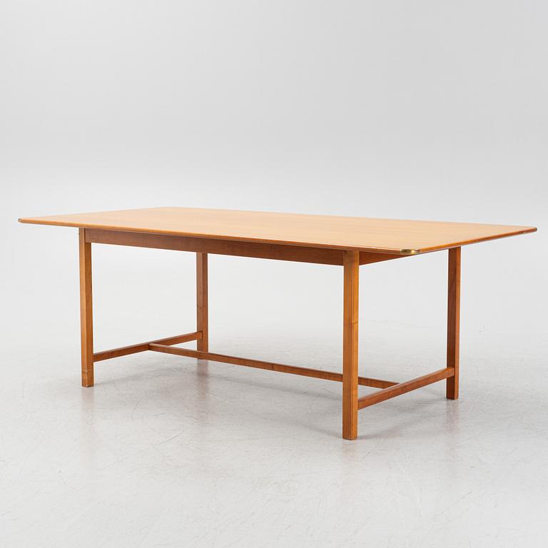 Josef Frank, an ash and brass lined desk/ table, Svenskt Tenn Sweden, model 590, post 1985.