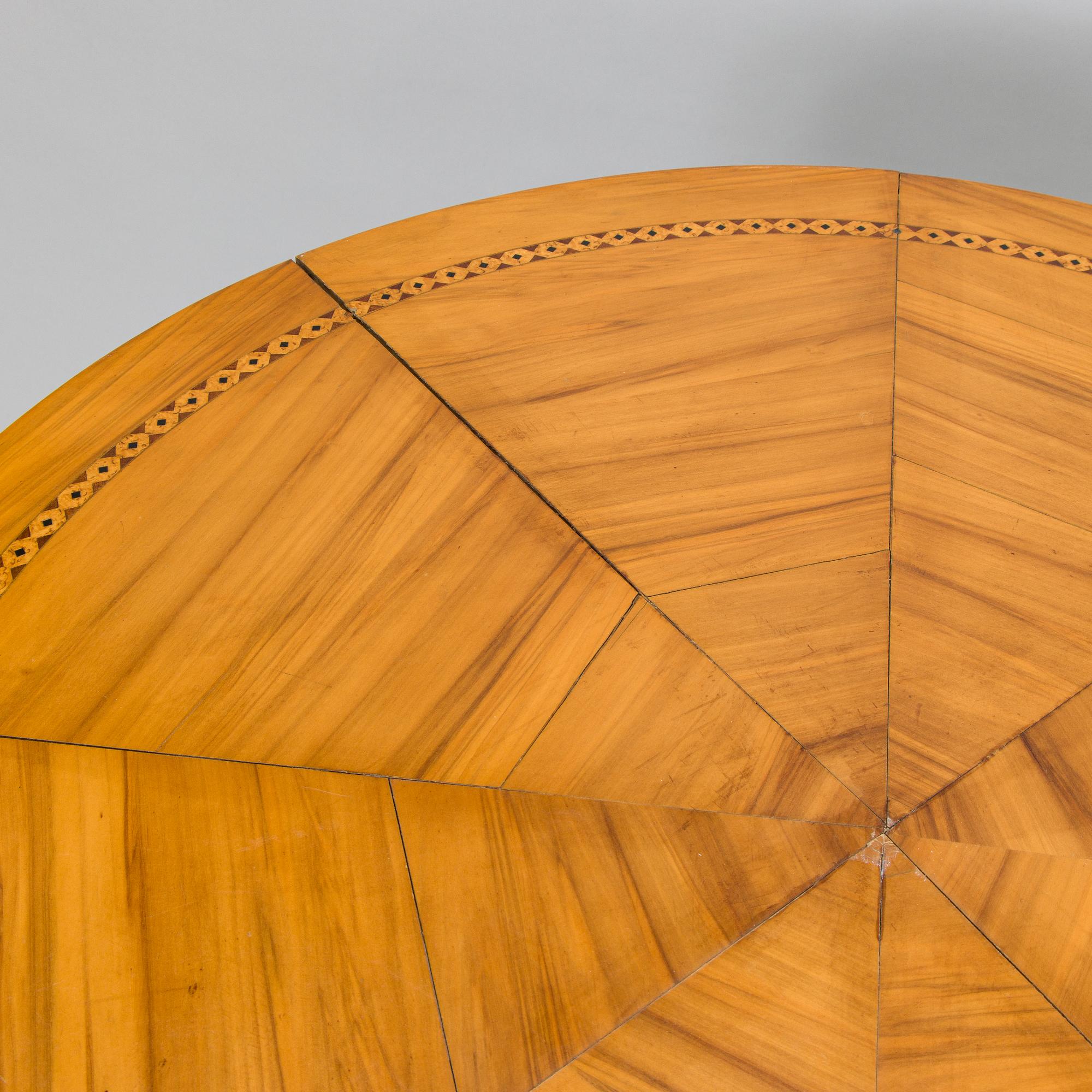 Adolf Koskinen, table and 4 chairs, for Elias Hollo Puunjalostustehdas, 1910s/1920s.