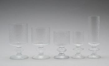 Timo Sarpaneva · GLASSERVIS, 60 delar, "Senator", Timo Sarpaneva, Iittala.