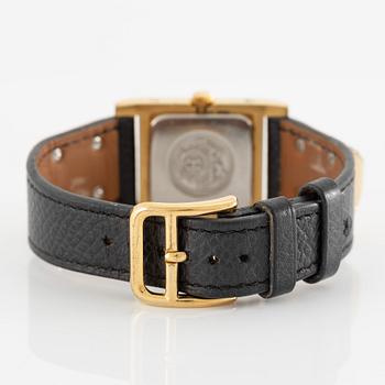 Hermès, Paris, Medor, armbandsur, 23 x 23 (32) mm.
