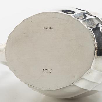 Coffee service, 5 pieces, silver, Hermann Walter, Germany, first half of the 20th century.