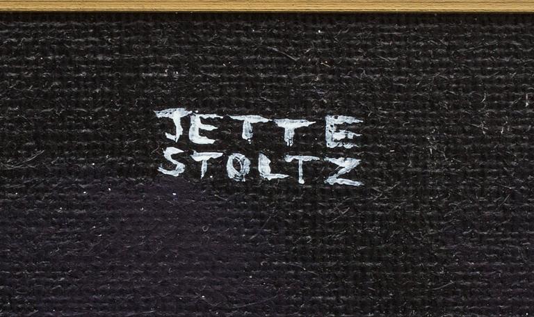 JETTE STOLTZ, olja på duk, signerad a tergo märkt 1983.