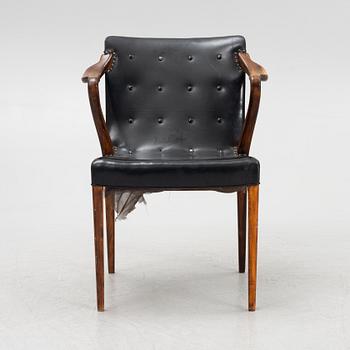 Axel Larsson, karmstol, modell "1208", Svenska Möbelfabrikerna Bodafors, 1930/40-tal.