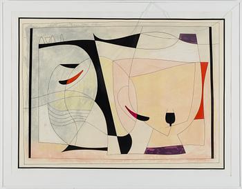 ALBERT JOHANSSON, lithograph in colours, signed, EA.